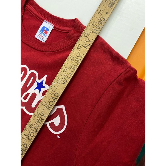 Vintage 1995 Philadelphia Phillies Russell Athletic T Shirt Youth Size Large - Picture 4 of 8